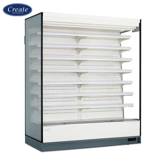 Factory Price Front Open Cooler Fruit &amp; Vegetable Chiller Showcase