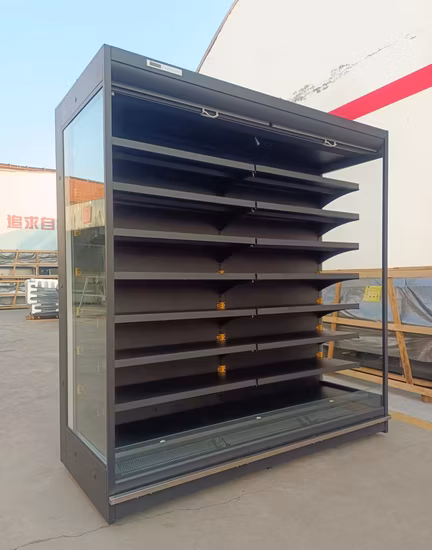 Factory Price Front Open Cooler Fruit &amp; Vegetable Chiller Showcase