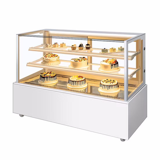 Table Top Bread Cake Fruit &amp; Vegetable Refrigerator Display Showcase (Countertop-Cooler-Fridge)