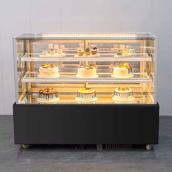 Table Top Bread Cake Fruit &amp; Vegetable Refrigerator Display Showcase (Countertop-Cooler-Fridge)