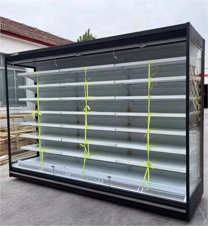 Factory Price Front Open Cooler Fruit &amp; Vegetable Chiller Showcase