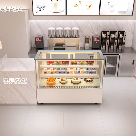 Table Top Bread Cake Fruit &amp; Vegetable Refrigerator Display Showcase (Countertop-Cooler-Fridge)