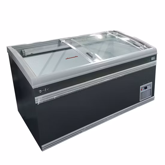 Supermarket Commercial Famous Brand Compressor Self Serve Promotion Dual Temp Chest Open Top Display Cabinet Island Freezer