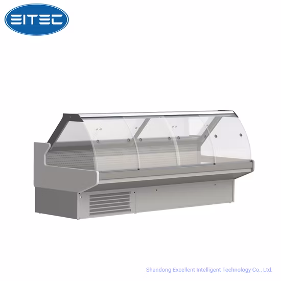 New Style Commercial Refrigeration Cooling Open Showcase Fruit Store Equipment Stainless Steel Fridge